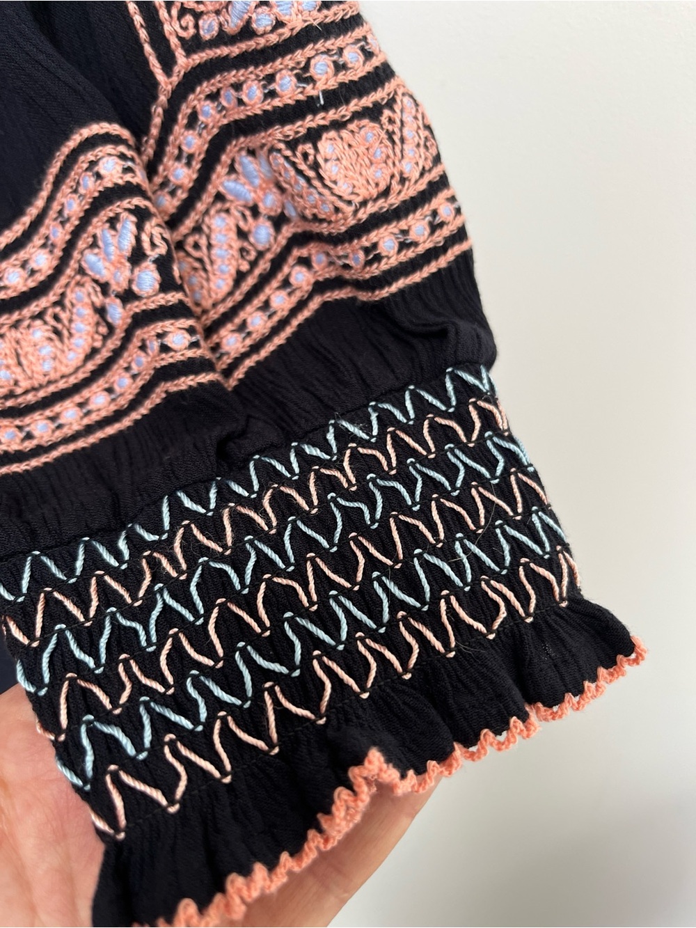 Free People, Wind Willow Embroidered mini dress. Size Medium - Picture 10 of 15